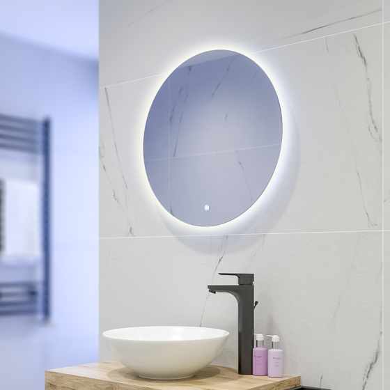 LED ОГЛЕДАЛО ЗА БАНЯ  АТЛАНТА <Br> размер Ø 60 см