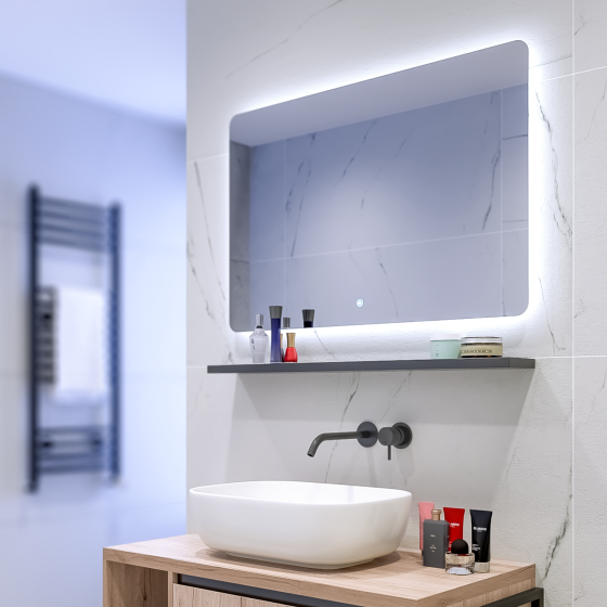 LED ОГЛЕДАЛО ЗА БАНЯ  МАЯМИ <Br> размер 90/60 см