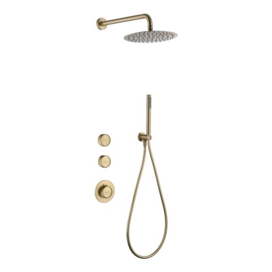 КОМПЛЕКТ ЗА ВГРАЖДАНЕ <br /> КАТАРИН 634503 BRUSH GOLD