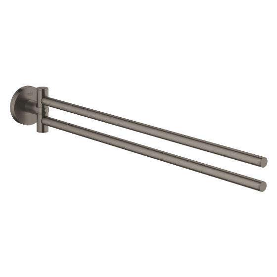 ПОСТАВКА ЗА ХАВЛИИ С ДВЕ РАМЕНА 44 СМ <Br> ЕСЕНШЪЛС 40371AL1 <Br> BRUSHED HARD GRAPHITE