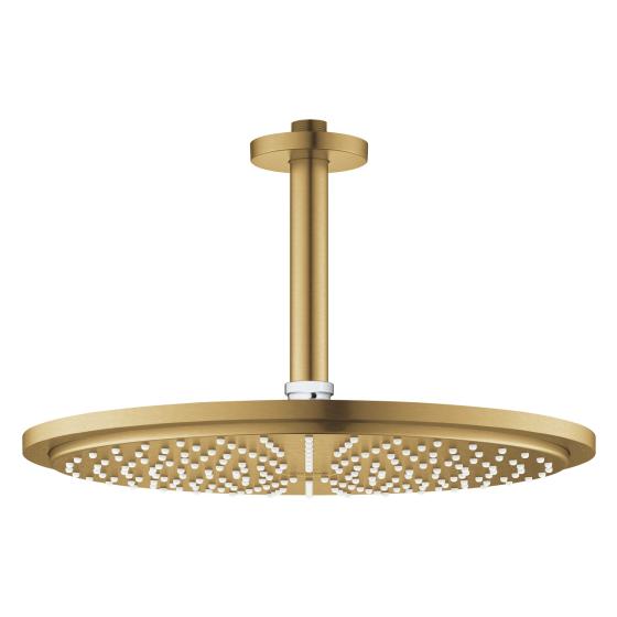 КОМПЛЕКТ ДУШ ГЛАВА КЪМ ТАВАНА 142 ММ <br /> RAINSHOWER Cosmopolitan 310 26067GN0 <br /> BRUSHED COOL SUNRISE